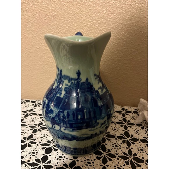 Victoria Ware Ironstone Blue Flow Pitcher - Picture 2 of 5
